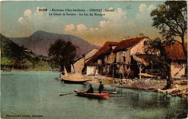 CPA Env. d'AIX-les-BAINS - CHANAZ - Le Canal de Saviere - (651900)