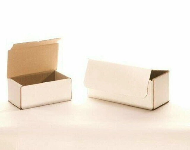 RLAVBL 50 Pack 153x102x76 Mm (6x4x3 In) Shipping Boxes Small White Corrugated Cardboard Box For - View #7