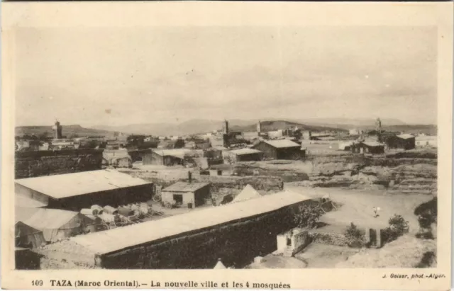CPA AK Taza - La Nouvelle Ville et les 4 Mosquees MAROC (1083403)