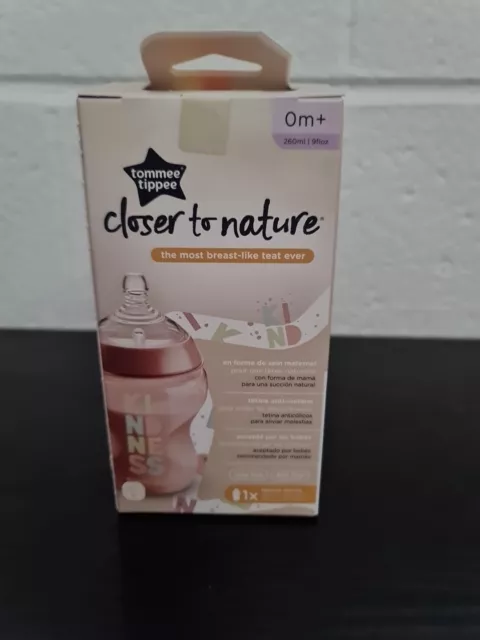 NEW Tommee Tippee Closer to Nature 260 ml/9fl oz Feeding Baby Bottles