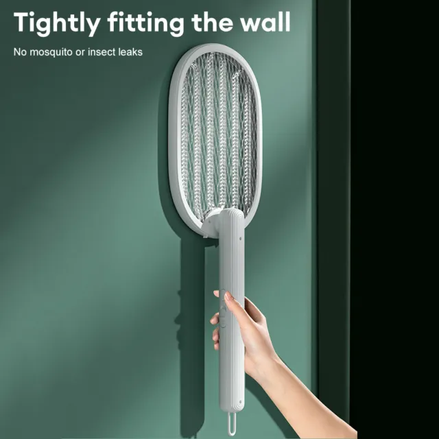 Foldable Electric Zapper Bug Fly Swatter Mosquito Insect Killer Trap Swat Racket 3
