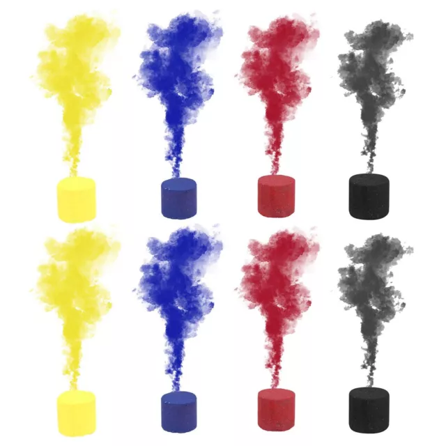 8*Smoke Effect Round Bomb Stage Party Show Photography Aid Color Cake Props Kit