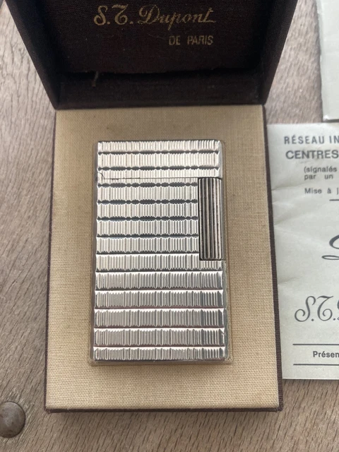 Petit Briquet élégant Argenté Brossé Partner – Vintage Années 70/80 (Patine Naturelle)