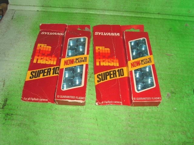 Lot De 4 Boîtes De Flash Sylvania Flip Flash Pour Appareil Photo Argentique