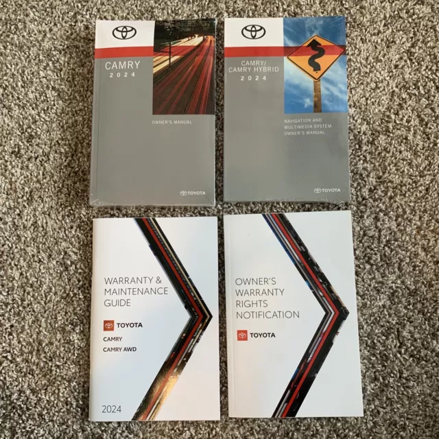 2024 Toyota Camry Owners Manual Book Set Brand New