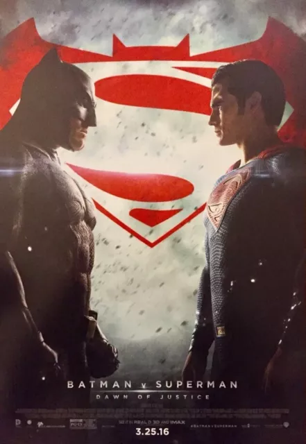 BATMAN v SUPERMAN Dawn Of Justice 11x17 movie POSTER - Ben Affleck HENRY CAVILL