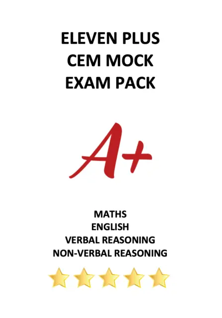11+ Eleven Plus CEM Mixed Test Exam Papers (20 Full Mock Exams)