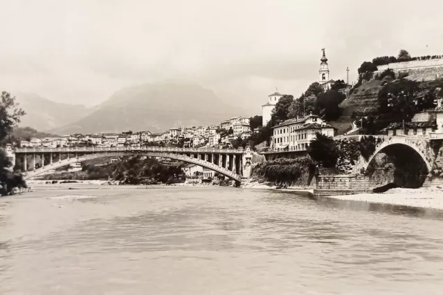 Cartolina - Belluno - Fiume Piave - 1953