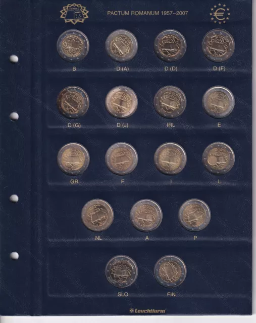 Série 17 pièces 2 Euro Traité de ROME 2007
