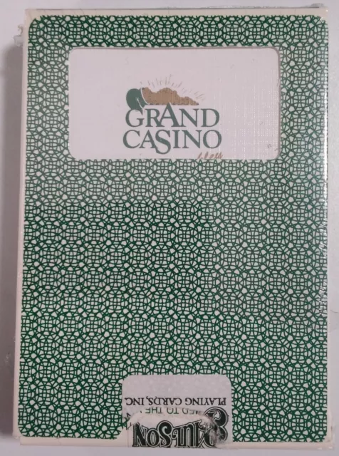 Playing Cards Grand Casino Vintage Original Hinckley MN Paulson Green