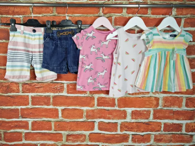 Baby Girl Bundle Age 18-24 Months Gap M&S Next Shorts Dress T-Shirt Vest 92Cm