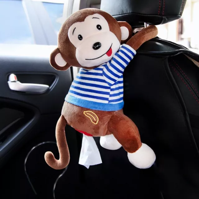 Tissue Box Napkin Cover Hanging Cartoon Holder Decor Animal Paper Car Monkey