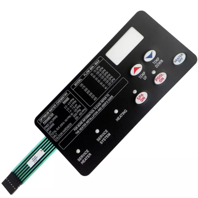 Pentair 472610Z Switch Membrane Pad for MasterTemp Heater 250 300 350 400 Pool