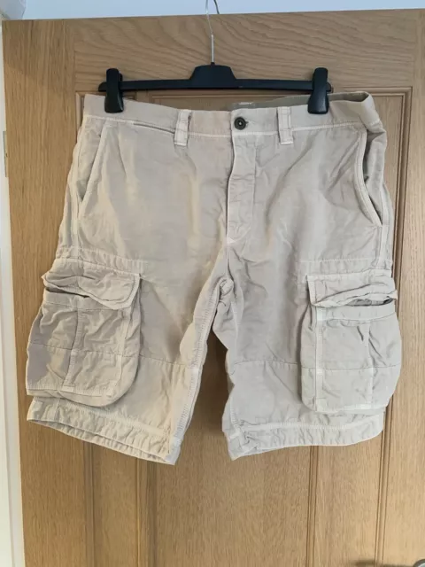 Mens Incotex Cargo Shorts Regular Fit - 38