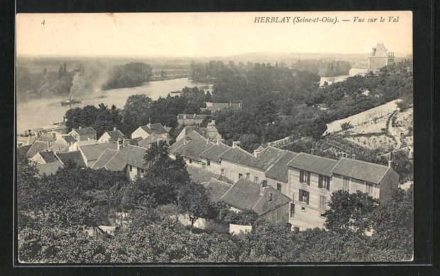 CPA Herblay, Vue sur le Val