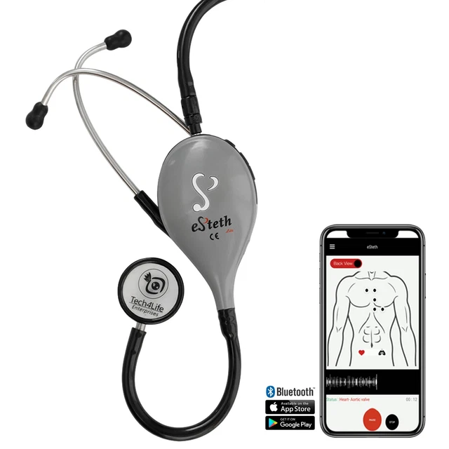 eSteth Lite Digital Stethoscope for Live and Store-n-Forward Telemedicine