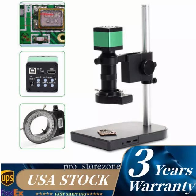 48MP Electron Microscope HDMI Industrial Camera Full HD Digital Zoom Equipment