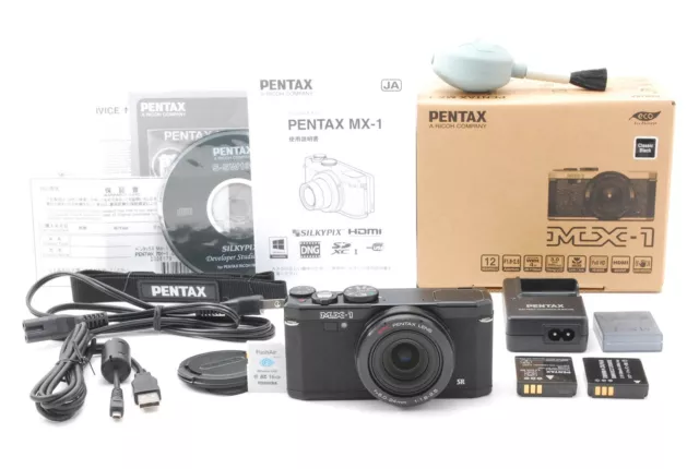 [ MINT in BOX ] PENTAX MX-1 12.0MP Digital Camera black 1920 x 1080 From JAPAN