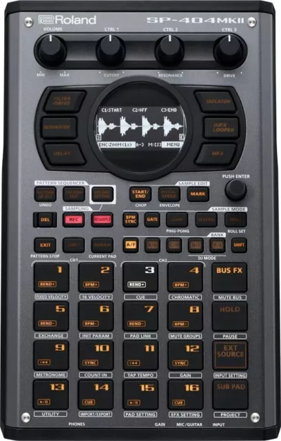 Roland SP-404 MK2 Mkii Creative Effector Échantillon Neuf Argent Noir Gris