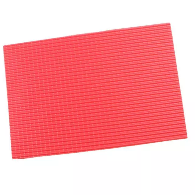 Mini 1:25 Building Roof Tile Sheet PVC Material Layout Red Hobbyists Access