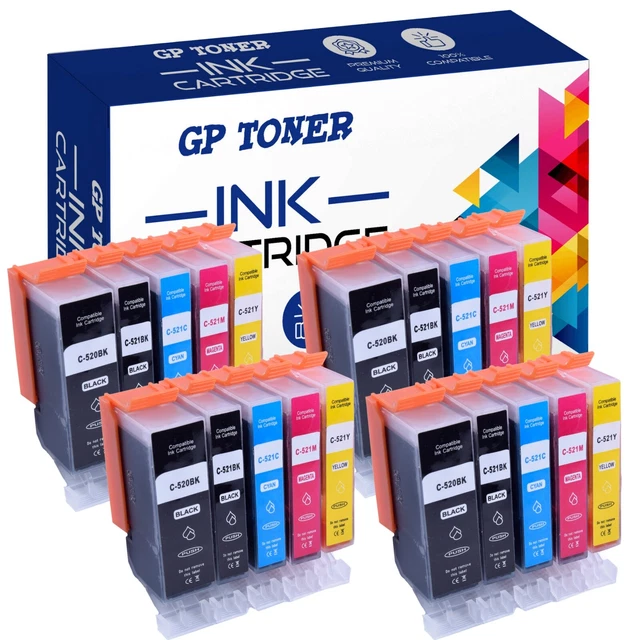 1 cartuccia d'inchiostro CYAN compatibile con CLI-521 blu Canon PIXMA iP-3600, iP-4600, iP-4700, MP-540, MP-550, MP-560, MP-620, MP-630, MP-640, MP-980, MP-990, MX860, MX870