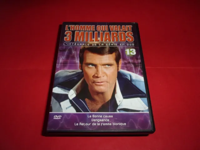 DVD,série TV,"L'HOMME QUI VALAIT 3 MILLIARDS",n°13,3 épisodes,(p1470)