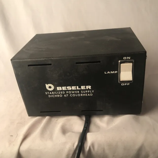 Beseler Dichro 67 Stabilized Power Supply Colorhead - Untested - Read