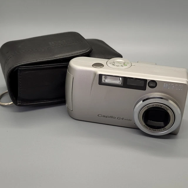 Ricoh Caplio G4 Wide 3.2MP Compact Digital Camera Silver Tested