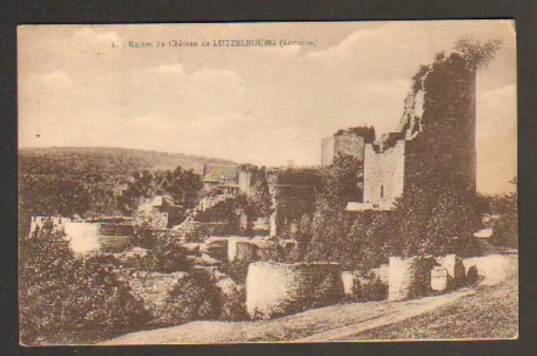 CHATEAU de LUTZELBOURG (57) Façade en 1922