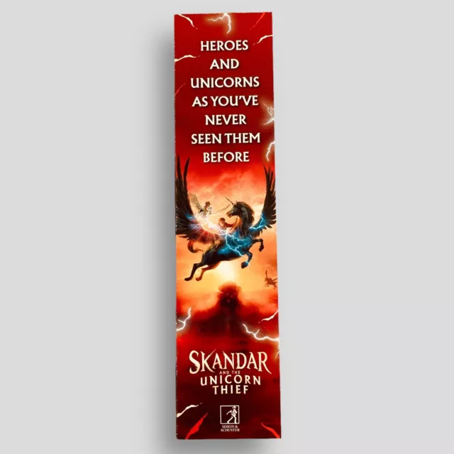 Skandar Unicorn Thief & Phantom Rider Collectible Promo Bookmark -not the book
