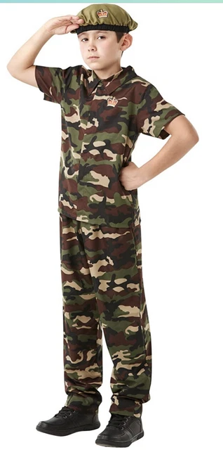 Disfraz Militar Ejército Soldado Gorra Cinturon De Balas - Foto 4