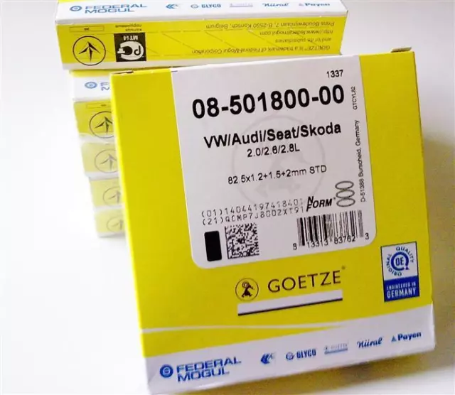 6x Kolbenringe Satz GÖTZE Ø 82,5mm für VW Audi V6 2,6 2,8 A4 A6 C4 PASSAT