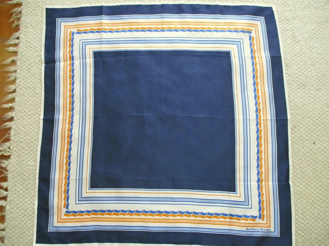 N19 FOULARD ECHARPE J D'Ormont Paris 26x139cm VINTAGE 70 LADIE'S SCARF