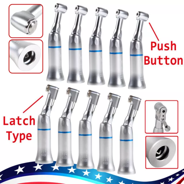 NSK Style Dental Push / Latch Contra Angle Handpiece Slow Low Speed EX203 XK1