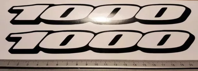 1000 YAMAHA Decals Stickers YZF R1 vinyl  x2 motorcycle fairing 1000 CC toolbox