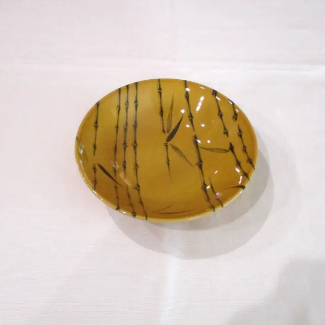 Rare Vintage Kelston Ceramics (Crown Lynn) NZ Tan Brown Soup Bowl *Bamboo D839