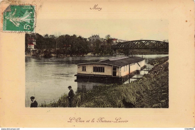 95 - MERY SUR OISE - S07974 - L'Oise et le bateau Lavoir  - L14