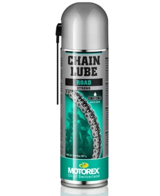 Motorex Chain Lube Strong Lubrificante Grasso Catena Spray Moto Road