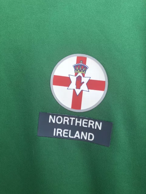 NORTHERN IRELAND Football Shirt Euro 2016 Green Short Sleeve Mens XXL 3