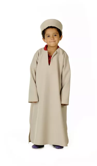 Costume abito a tunica lunga bambini Kurta indiano Kurta età 3 - 5 anni P8541