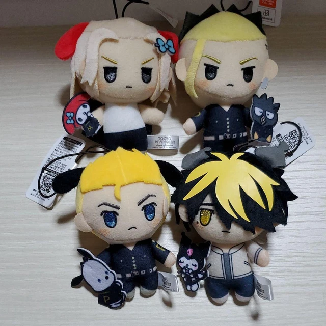 TOKYO REVENGERS X Sanrio Takemichi Mikey Draken Kazutora Set di 4