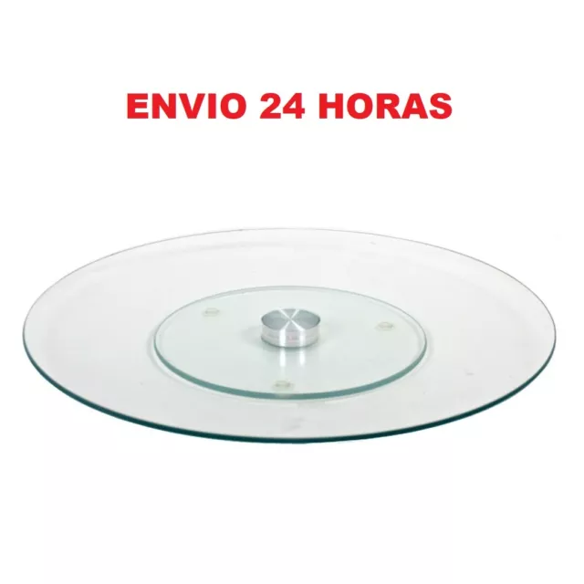 Soporte plato giratorio base para tartas cristal 35 x 18 ENVIO 24 HORAS