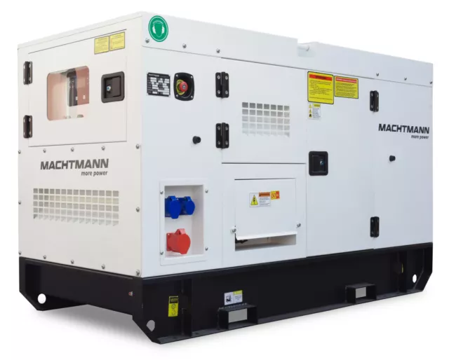 MACHTMANN Diesel Stromerzeuger Generator 20 kW Silent Elektrostart AVR ATS-Box