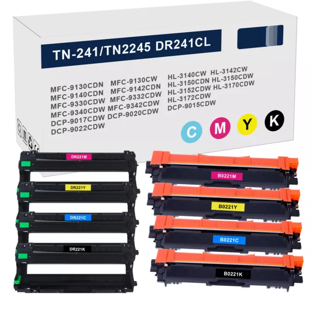 XXL TN-241 Toner DR-241CL Trommel Kompatibel für Brother MFC-9332CDW DCP-9022CDW
