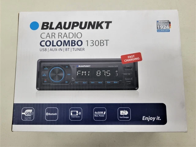 BLAUPUNKT CAR RADIO Colombo 130BT double récepteur multimédia numérique ...