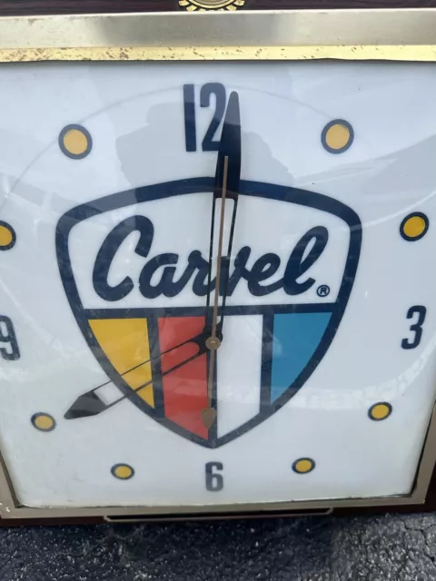 Carvel ice Cream Original Wall Clock Presented To Steve Romaníello