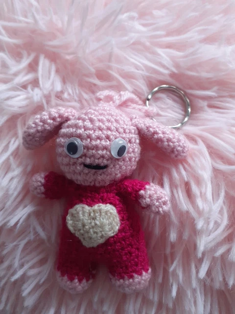 Schlüsselanhänger Figur, Taschenanhänger Handarbeit Deko  gehäkelt Amigurumi