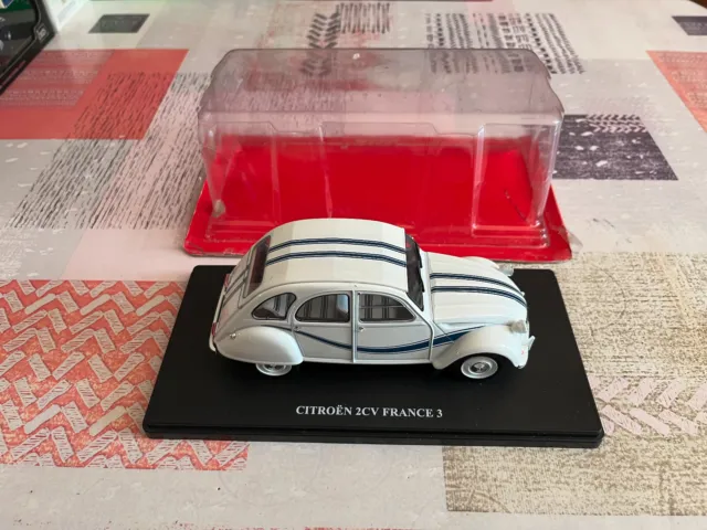 Citroen 2CV 2 HP France 3 Hachette 1/24 miniature car