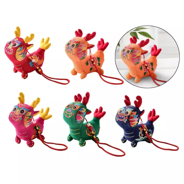 Animal chinois zodiaque en peluche jouet Dragon chinois Animal poupée