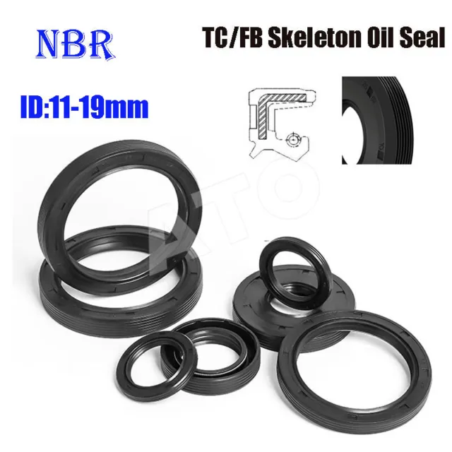 TC/FB/TG4 Skeleton Oil Seal Rings NBR Double Lip Seal Gasket for Rotation Shaft